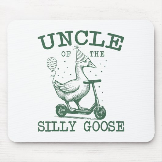 Uncle Of The Silly Goose First Birthday Family Mat マウスパッド (正面)
