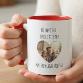 Uncle Photo Heart Mug マグカップ