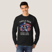 Uncle Sam Doesn't Care Snowflakes Sarcastic Tシャツ (正面フル)