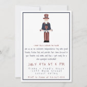 Uncle Sam Fourth of July Party | Patriotic  招待状 (正面)