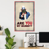 Uncle Sam Gas Mask Poster ポスター (ホームオフィス)