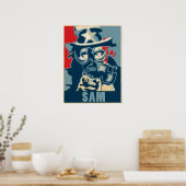 Uncle Sam Gas Mask Poster ポスター (キッチン)