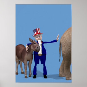 Uncle Sam Loves Donkeys ポスター