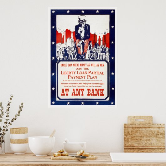 Uncle Sam needs money... ポスター (キッチン)