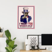 Uncle Sam Obama Poster ポスター (ホームオフィス)