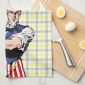 Uncle Sam Wants Your Dishes Towel キッチンタオル (四つ折り)
