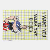 Uncle Sam Wants Your Dishes Towel キッチンタオル (横)
