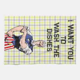 Uncle Sam Wants Your Dishes Towel キッチンタオル