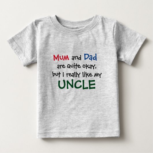 Uncle Shirt ベビーTシャツ (正面)