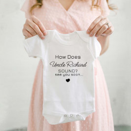 Uncle to Be Baby Grow - Personalised New Uncle ベビーボディスーツ