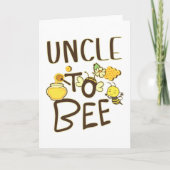Uncle To Bee Pregnancy Announcement Pregnant カード (正面)