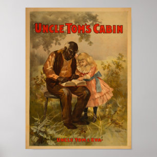 Uncle Tom's Cabin Black Man & Girl Theatre ポスター