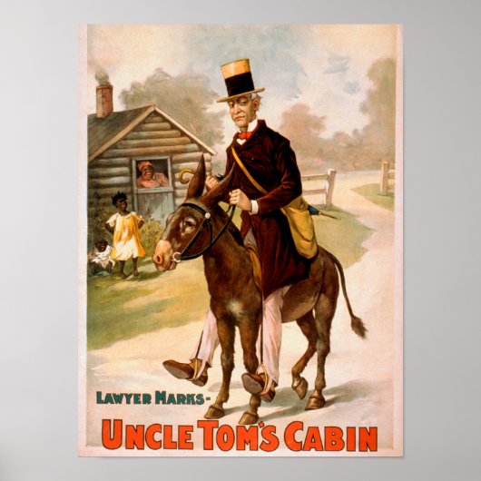 Uncle Tom's Cabin Man and Donkey Theatre ポスター (正面)