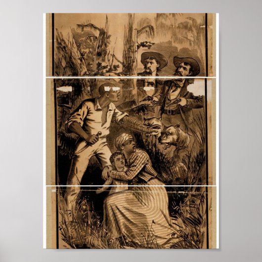 Uncle Tom's Cabin Vintage Theater ポスター (正面)