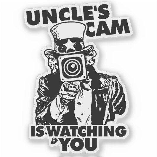 Uncle's Cam is Watching You シール (正面)