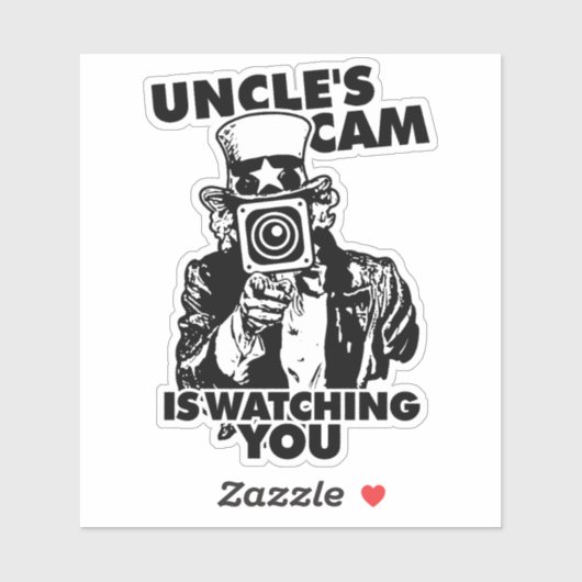 Uncle's Cam is Watching You シール (シート)