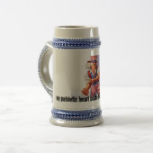 UncleSam_normal、私の愛国心が強い心拍の赤、… ビールジョッキ (正面左)