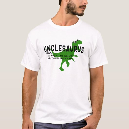 UNCLESAURUS – 恐竜おもしろいの叔父の定義 Tシャツ (正面)