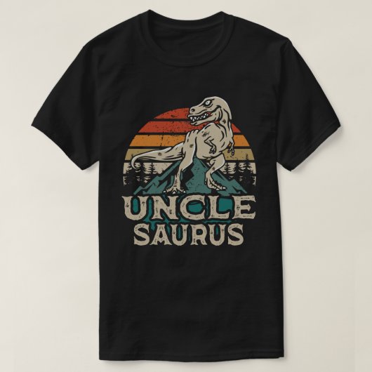 Unclesaurus Dinosaur Uncle Saurus Father's Day Tシャツ (デザイン正面)