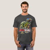 Unclesaurus Rex Beer  T Rex Dinosaur Fun Uncle Tシャツ (正面フル)