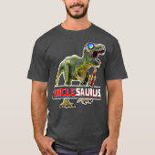 Unclesaurus Rex Beer T Rex Dinosaur Fun Uncle Tシャツ (正面)