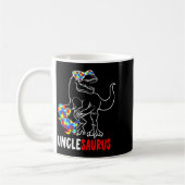 Unclesaurus Tレックス 恐竜 自閉症啓発 アンクル コーヒーマグカップ (左)