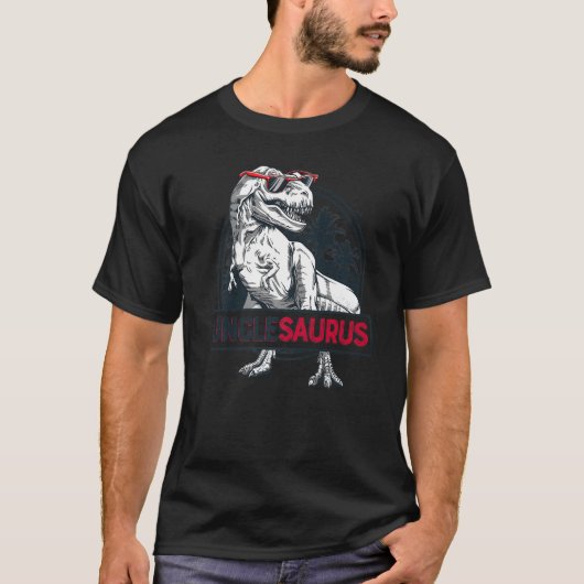 Unclesaurus T Rex Dinosaur Men Uncle Saurus Family Tシャツ (正面)