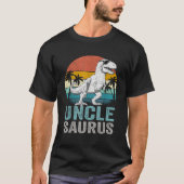 Unclesaurus T Rex Dinosaur Uncle Saurus Family Mat Tシャツ (正面)