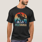 Unclesaurus T Rex Uncle Dinosaur 4 Kids Father's D Tシャツ (正面)