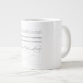 Unconditional Love Quote  ジャンボコーヒーマグカップ (正面右)