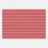 Unconventional Chic Black, Red & Green Christmas ラッピングペーパーシート (正面)