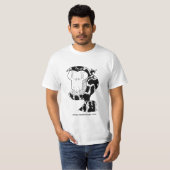 Uncyのシルエットのワイシャツ Tシャツ (正面フル)