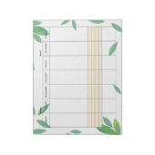 Undated Minimal Weekly Planner Notepad ノートパッド (回転)