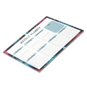 Undated Weekly Planner with Fireworks Border ノートパッド (アングル)