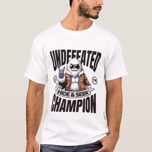 Undefeated hide and seek champion tシャツ (正面)