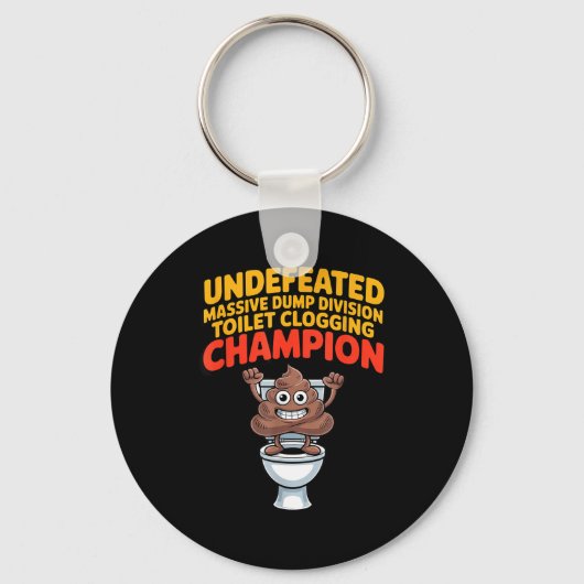 Undefeated Mive Dump Di Toilet Clogging Chamon キーホルダー (正面)