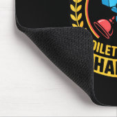 Undefeated Toilet Clogging Chamon Quirky Bathroom  マウスパッド (コーナー)