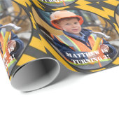 Under建築ボーイズフォト誕生日Bash ラッピングペーパー (ロールコーナー)