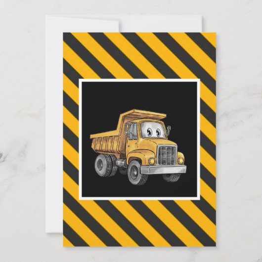 Under建築ボーイズフォト誕生日Bash 招待状 (裏面)