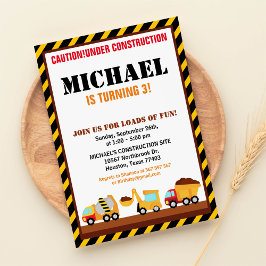 UNDER建築誕生日パーティーの招待 招待状