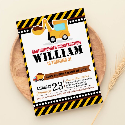 UNDER建築誕生日パーティーの招待 招待状