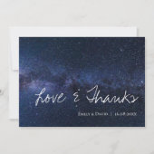 Under エレガント The Stars Love & 感謝してい結婚's サンキューカード (正面)