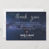 Under エレガント The Stars Love & 感謝してい結婚's サンキューカード (裏面)