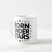 Under 生まれ Stars Mug – 星占いコーヒーカップ コーヒーマグカップ (正面左)