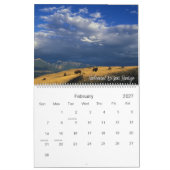 Under a Big Blue Sky Montana Images Wall Calendar カレンダー (2月 2027)