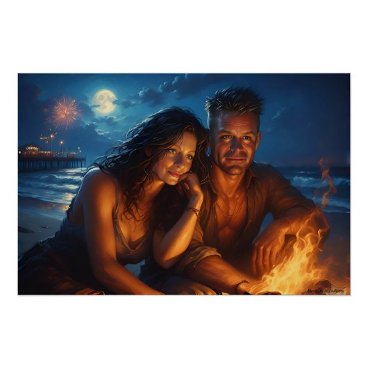 Under A Moonlit Sky ポスター (正面)