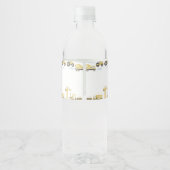 Under Construction Baby Shower ペットボトルラベル (裏面)