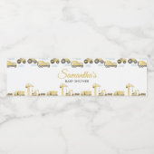 Under Construction Baby Shower ペットボトルラベル (シングルラベル)