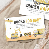 Under Construction Baby Shower Diaper Raffle エンクロージャーカード