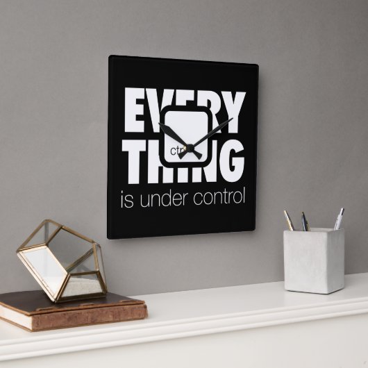 Under ctrl スクエア壁時計 (オフィス)